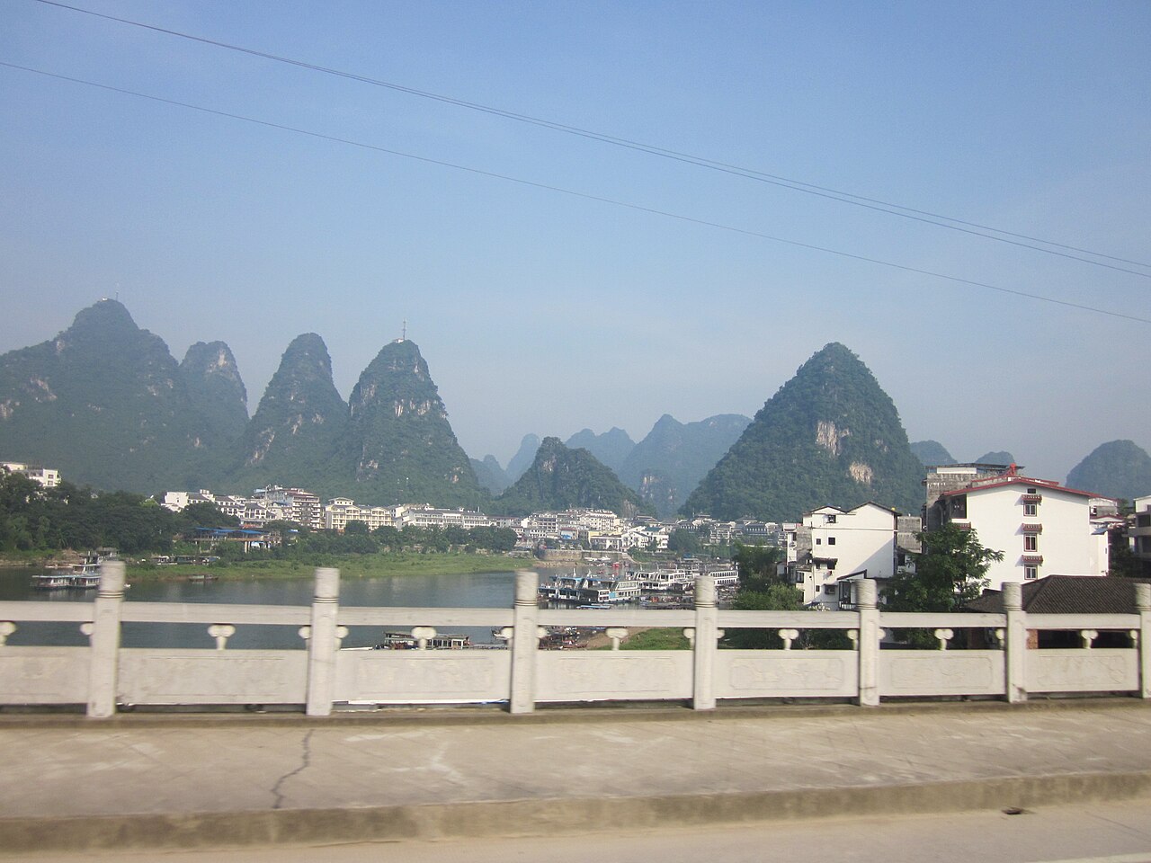 Emerald karst mountains along the Li River in Guilin and Yangshuo, China